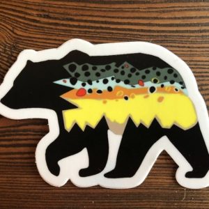 Grizzly Brown Trout Sticker